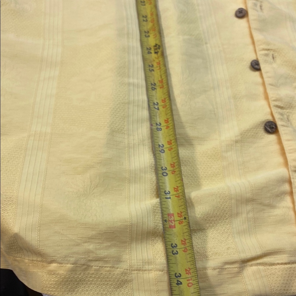 Caribbean Yellow Casual Button Down Shirt - Picture 5 of 7